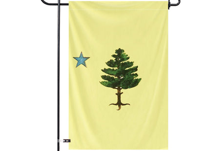 Original Maine State Garden Yard Flag 12x18Inch American Territories ME Yard Banner Vertical Double Sided Polyester Small Flag Patriotic State Celebration Party Outside Decor (Pattern B)
