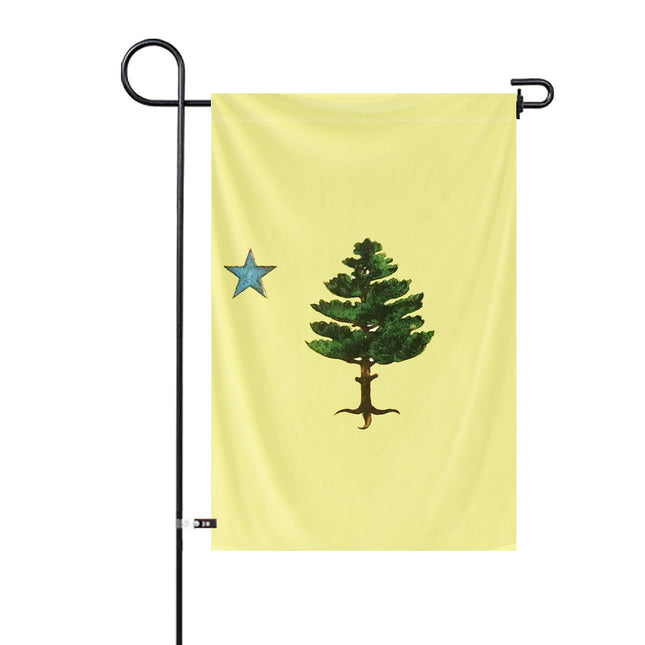 Original Maine State Garden Yard Flag 12x18Inch American Territories ME Yard Banner Vertical Double Sided Polyester Small Flag Patriotic State Celebration Party Outside Decor (Pattern B)