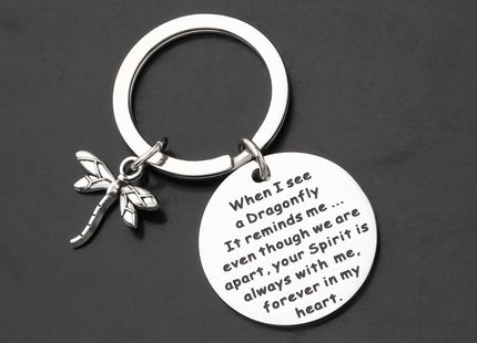 PENQI Dragonfly Memorial Gift - Dragonfly Keychain Reminder of Loved One