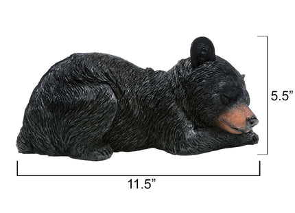 BLACK FOREST DECOR Sweet Dreams Bear Sculpture 11.5" Wx6 Dx5.5 H