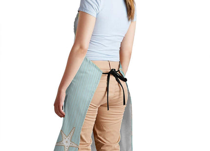 oFloral Seashell Beach Party Apron - Cook & Serve, BBQ & Catering Bib