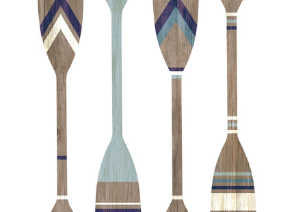 ESTART 4 Pcs Metal Paddle Home Wall Decor Nautical Canoe Oar Wall Art