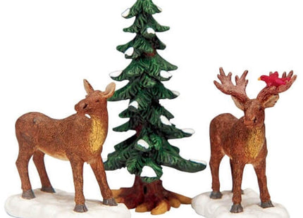Lemax Village Collection Mr And Mrs Moose Set of 3 #32725