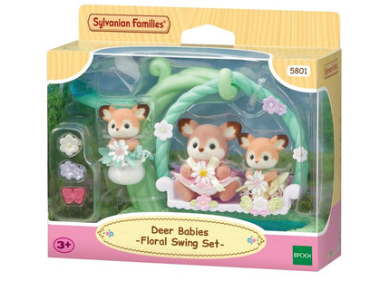 Sylvanian Families 5801 Bebè deer flower swing