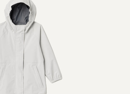 Amazon Essentials Girls' Waterproof Rain Jacket, White, X-Small