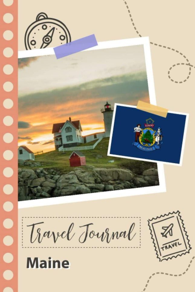 Maine Travel Journal: A Fun Travel Planner to Record your Trip to Maine for Couples, Men, and Women with Prompts and Checklists.