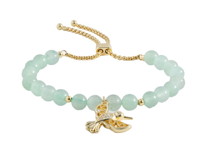 Alex and Ani Hummingbird Gemstone Bolo Bracelet