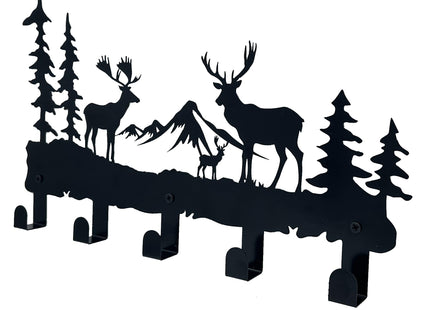 ZORISE Metal Deer Hooks - Moose Design Wall Art Decor and Key Hanger, Clothes, Hat, and Backpack Rack, Home Decor for Entryway, Hallway, Office, Kitchen, and Living Room