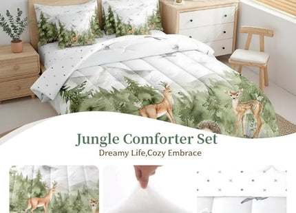 Erosebridal Giant Mountain Forest 7 Piece Bedding Set Full Animal Comforter