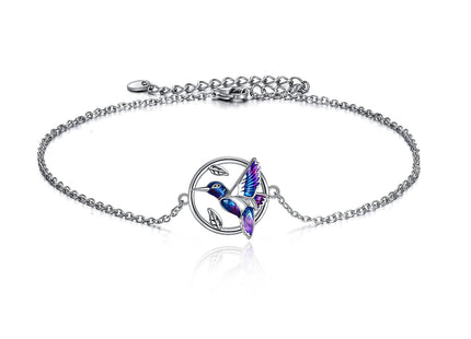 YFN Hummingbird Bracelet Gifts for Women Sterling Silver Hummingbird Bracelet Jewelry for Women