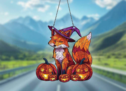 Fox Acrylic Ornaments Suncatcher Gifts for Fox Lovers Halloween Decor