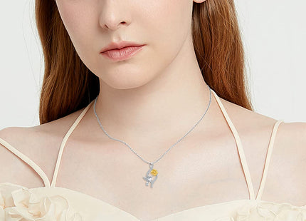 MEIDERBO Hummingbird Necklace 925 Sterling Silver Daisy Hummingbird Pendant Necklace Hummingbird Jewelry Gifts for Women