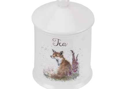 Royal Worcester Wrendale Designs Tea Canister with Lid - Fox Illustration