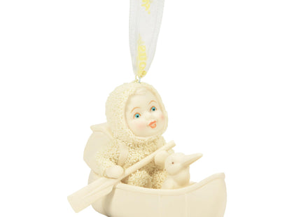 Department 56 Snowbabies Celebrations Canoe for Two Hanging Ornament, 2.36 Inch, Multicolor
