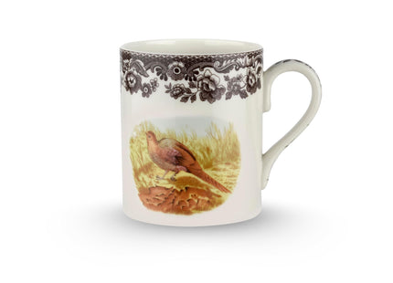 Spode – Woodland – Pheasant Mug – 16 Oz - Brown/White