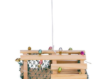 Beachcombers Lobster Trap Hanging Christmas Tree Ornament Xmas Festive Winter Holidays Artificial Pine Tree Nautical Coastal Beach Decor Decoration Brown