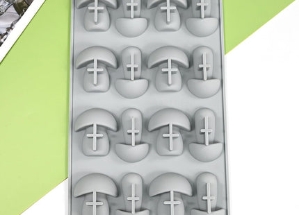 mostsom Silicone Mushroom Molds Nonstick Baking Pan Silicone Molds for Chocolate, Candy, Jelly, Ice Cube, Muffin (Mushroom N_11.92x7x0.88inch)