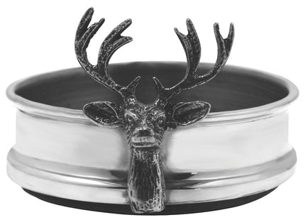 English Pewter Company Deer Stag Head Antler Wine Bottle Coaster [STAG005]