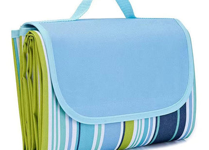LRUUIDDE Large 80"x 60" Beach Blanket, Outdoor Picnic Blankets, Waterproof Sandproof Portable Blankets, Foldable and Lightweight for Spring Summer Camping, Beach, Park (Blue)