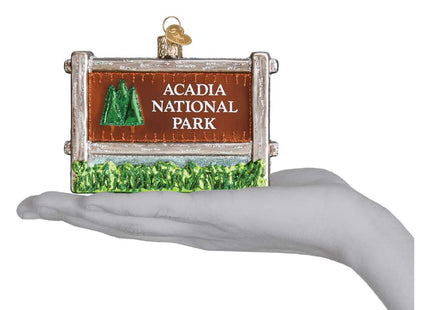Old World Christmas Ornaments: State Parks Glass Blown Ornaments for Christmas Tree, Acadia National