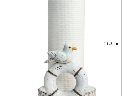 Bicuzat Retro Ocean Style Paper Towel Holder Stand, Resin Crafts Display for Kitchen Countertop, Cafe Western Restaurant Cake Shop Dessert Shop-Seagull A