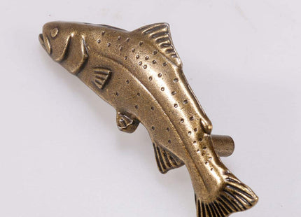 SCRTB 4Pcs Fish knobs for Door Cabinet Closet Drawer Cupboard Dresser Wardrobe Furniture Kitchen Handle for Home Office Kitchen Pull