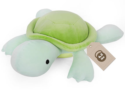 FLORVIV Weighted Turtle Stuffed Animals Weighted Sea Turtle Plush Toy 4.2lb