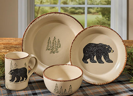 BLACK FOREST DECOR Bear & Moose Stoneware Bear Mug 3 1/2" Dia.x4.25 H