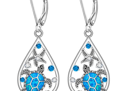 Sea Turtle Earrings for Women Opal Turtle Earrings Dangle Jewelry Gifts
