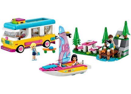LEGO Friends Forest Camper Van and Sailboat 41681 Building Kit; Forest Toy; New 2021 (487 Pieces)