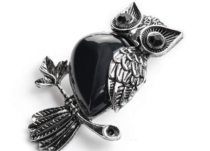 Jovivi Owl Gifts Vintage Owl Necklace Healing Crystals Stone Necklaces
