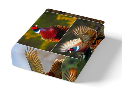 Erosebridal Pheasant Duvet Cover Full Size Hunting Turkey Bedding Set Wildlife Bird Pheasant Comforter Cover Farmhose Bird Chicken Bedroom Decor Quilt Cover for Children Teens