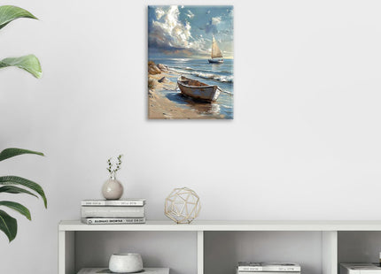 Estused Sailboat Beach Wall Art Ocean Sailboat Wall Decor 12"x16"