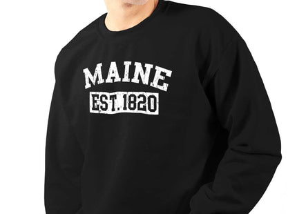 Vintage Maine Distressed Established Sweatshirt for Men or Women