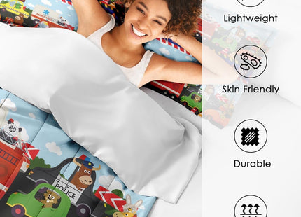 Nesphy Comforter Set of 3, Full, Bedroom Decor Starfish Beach