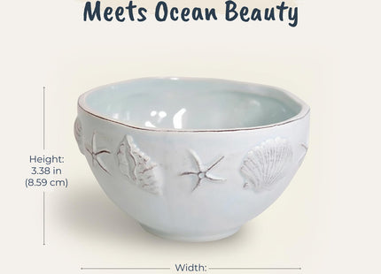 Blue Sky Ceramic Laguna Coastal 6'' Bowl Blue