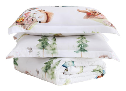 Yibeizi Camper Animal Print Comforter Set Twin Woodland Bedding