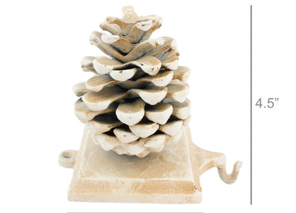 HomArt Stocking Holder Pinecone - Cast Iron