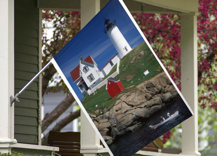 Nubble Lighthouse Maine ME 30x40 Double-Sided, or Wall, Indoor/Outdoor