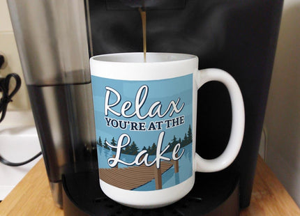 ThisWear Relax You're at the Lake 15oz Coffee Mug - 2 Pack