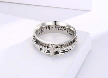Sariel Butterfly Dragonfly Fidget Ring 925 Sterling Silver Anxiety Spinner Rings Relief Stress for Women Daughter Mom (Dragonfly, 10)