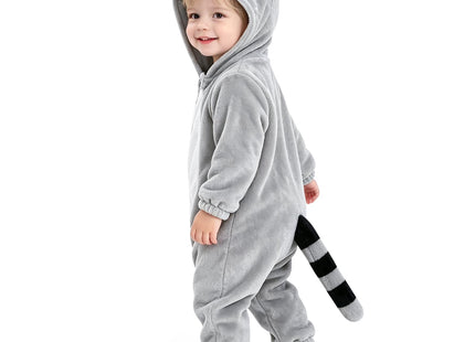 UPZAI Baby Raccoon Costume Halloween: Toddler Raccoon Costume Animal Romper