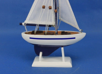 Hampton Nautical Blue Sailboat Christmas Tree Ornament 9" - Decorative Model Boat - Nautical Christmas Tree Decoration