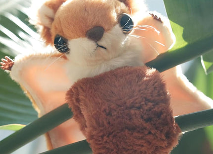Hairy-Footed Flying Squirrel Stuffed Plush Toy, Hairy-Footed Flying Squirrel Plush Slap Bracelet, Flying Squirrel Plushies