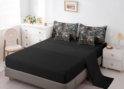 Erosebridal Norse Viking King Comforter Set 7 Piece for Kids Boys Teen