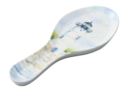 UP Lighthouse Melamine Spoon Rest, Cooking Spoon Holder for Stove Top, Kitchen Counter, and Dining Table, 9.625 Inch, Blue