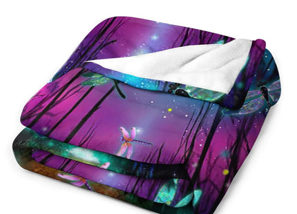 Dragonfly Blanket Dragonfly Gifts for Girls Throw Blankets Soft Blanket Warm Fleece Flannel Plush Blankets for Bed Sofa Couch 40"x50"
