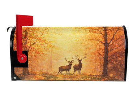 ALAZA Autumn Fall Forest Deer Magnetic Mailbox Cover MailWraps Garden Yard Home Decor for Outside Standard Size-18"x 20.8"