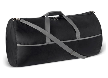 Amazon Essentials Extra Large Foldable Nylon Duffel Bag for Travel/Storage with Zippered Pockets, 32.4", 150L, 50-LBS Capacity, Black (Previously Amazon Basics)