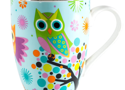 Divinity Boutique Owl Mug - Inspirational Ceramic Coffee Mug with Scripture for Women, Mom, Friends, Owl Lovers that is Colorful and Dishwasher Safe